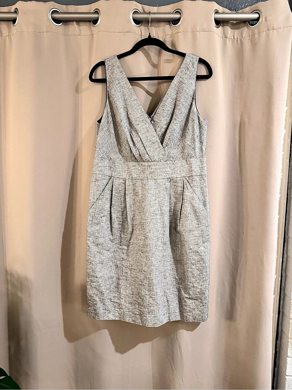 Ann Taylor LOFT Linen Blend Dress Size 12 Like New